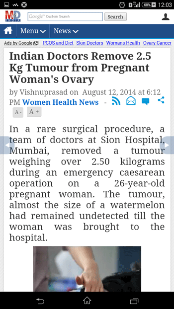 Huge Ovarian Tumour in a Pregnancy Excised during Emergency Caesarean Section